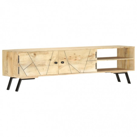 TV-Schrank 140 x 30 x 40 cm Massivholz Mango