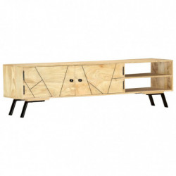 TV-Schrank 140 x 30 x 40 cm Massivholz Mango