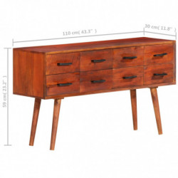 Sideboard 110x30x59 cm Massivholz Mango