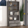 Highboard Massivholz Kiefer Hellgrau