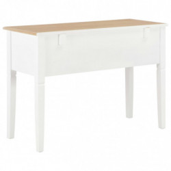 280069 Writing Desk White 109,5x45x77,5 cm Wood