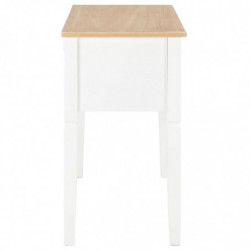 280069 Writing Desk White 109,5x45x77,5 cm Wood