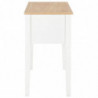 280069 Writing Desk White 109,5x45x77,5 cm Wood