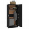 Kleiderschrank Schwarz 80×52×180 cm Spanplatte