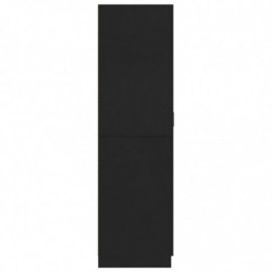 Kleiderschrank Schwarz 80×52×180 cm Spanplatte