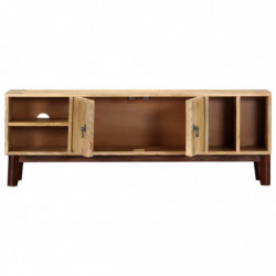 TV-Schrank 130 x 30 x 46 cm Massivholz Mango