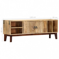 TV-Schrank 130 x 30 x 46 cm Massivholz Mango