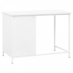 Schreibtisch Industrie-Stil mit Schubladen Weiß 105x52x75 cm