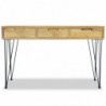 Konsolentisch 120 x 35 x 76 cm Teak Massiv