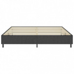 Boxspring-Bettgestell Grau Stoff 200x200 cm