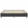 Boxspring-Bettgestell Grau Stoff 200x200 cm