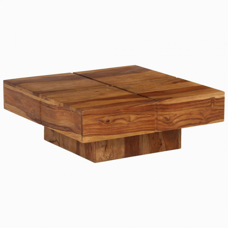 Couchtisch Massivholz 80 x 80 x 30 cm