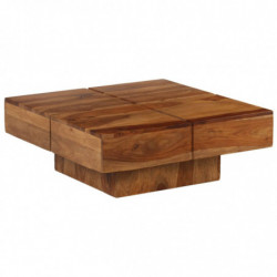 Couchtisch Massivholz 80 x 80 x 30 cm