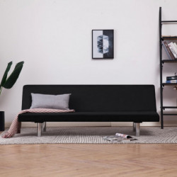 Schlafsofa Schwarz Polyester