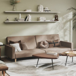 Schlafsofa 2-Sitzer Taupe...