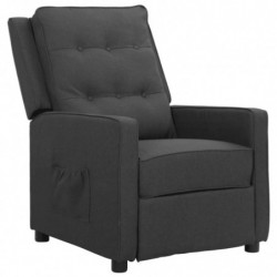 Relaxsessel Dunkelgrau Stoff