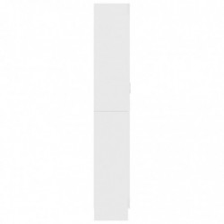 Vitrinenschrank Weiß 82,5x30,5x185,5 cm Spanplatte