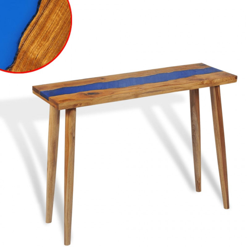 Konsolentisch Teak Harz 100 x 35 x 75 cm