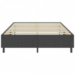 Boxspring-Bettgestell Grau Stoff 180x200 cm