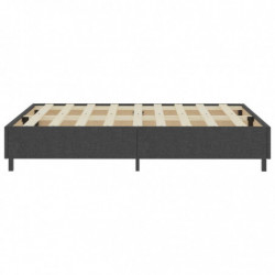 Boxspring-Bettgestell Grau Stoff 180x200 cm