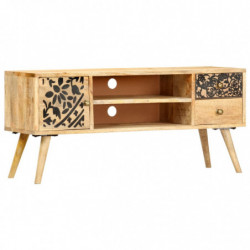 TV-Schrank 100 x 30 x 45 cm Massivholz Mango