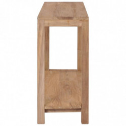 Konsolentisch 120×35×75 cm Teak Massivholz