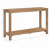 Konsolentisch 120×35×75 cm Teak Massivholz