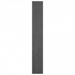 Bücherregal/Raumteiler Grau 80x30x199,5 cm Massivholz Kiefer