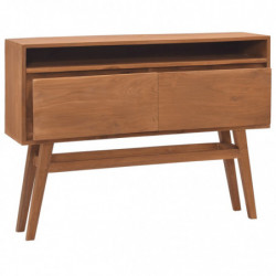 Konsolentisch 110x30x79 cm Teak Massivholz