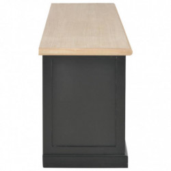 TV-Schrank Schwarz 120×30×40 cm Holz