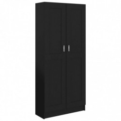 Bücherschrank Schwarz 82,5x30,5x185,5 cm Spanplatte