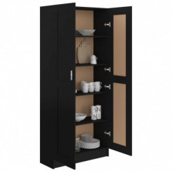 Bücherschrank Schwarz 82,5x30,5x185,5 cm Spanplatte