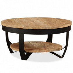 Couchtisch Raues Mangoholz Massiv 65 x 32 cm