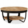 Couchtisch Raues Mangoholz Massiv 65 x 32 cm