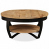 Couchtisch Raues Mangoholz Massiv 65 x 32 cm