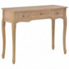 280047 Dressing Console Table with 3 Drawers Brown