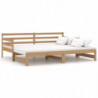 Tagesbett Ausziehbar Honigbraun Massivholz Kiefer 2x(90x200) cm