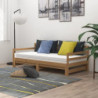 Tagesbett Ausziehbar Honigbraun Massivholz Kiefer 2x(90x200) cm