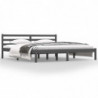 Massivholzbett Kiefer 180x200cm Grau 6FT Super King