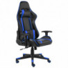 Gaming-Stuhl Drehbar Blau PVC