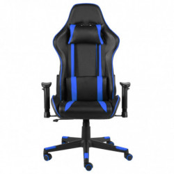 Gaming-Stuhl Drehbar Blau PVC