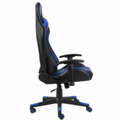 Gaming-Stuhl Drehbar Blau PVC