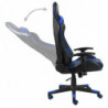 Gaming-Stuhl Drehbar Blau PVC