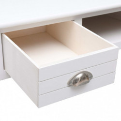 Schreibtisch Weiß 110×45×76 cm Holz