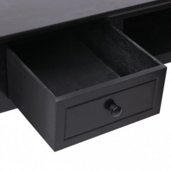 Schreibtisch Schwarz 110×45×76 cm Holz
