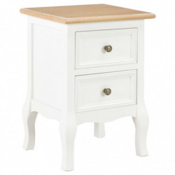 Nachttische 2 Stk. Weiß 35×30×49 cm MDF