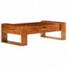 Couchtisch Akazienholz Massiv 100x50x30 cm Braun