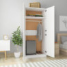 Kleiderschrank Weiß 90×52×200 cm Spanplatte