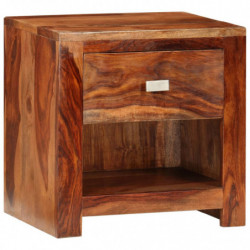 Nachttisch mit 1 Schublade Massivholz