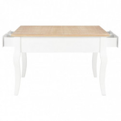 280061 Coffee Table White 80x80x50 cm Wood